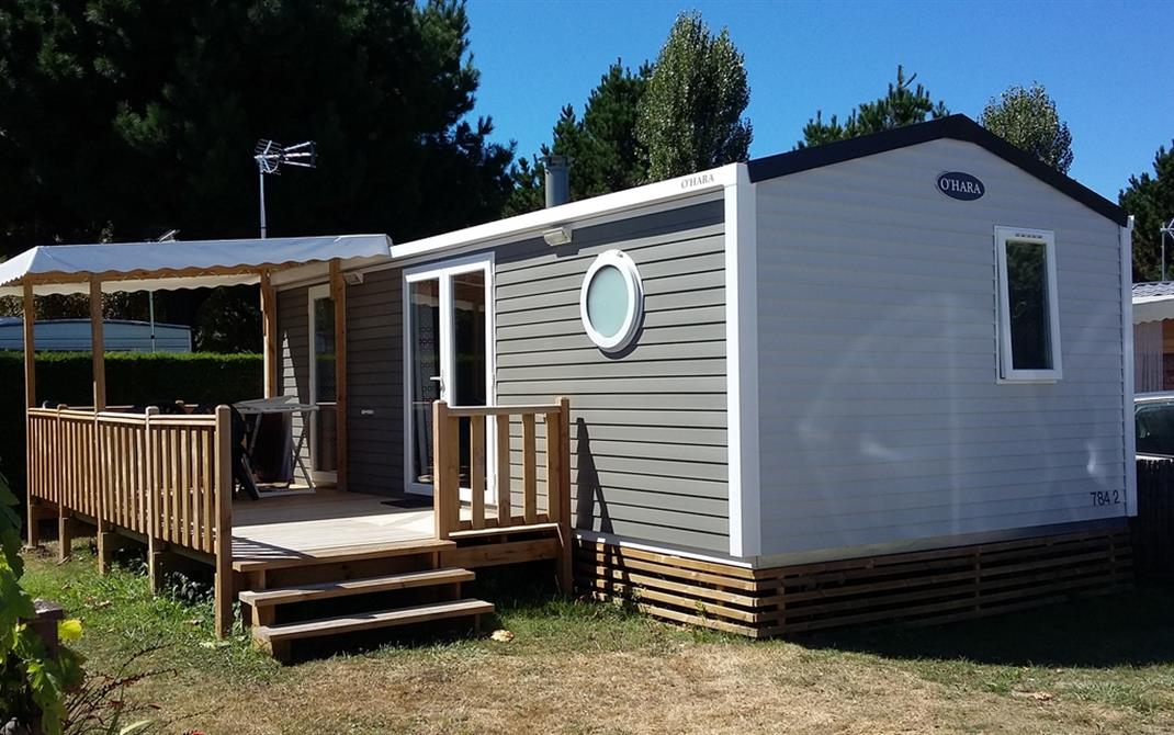 Camping Locmariaquer Mobile-home Grand-Confort 2016 au camping de la Tour à Locamriaquer - Camping de La Tour - Locmariaquer