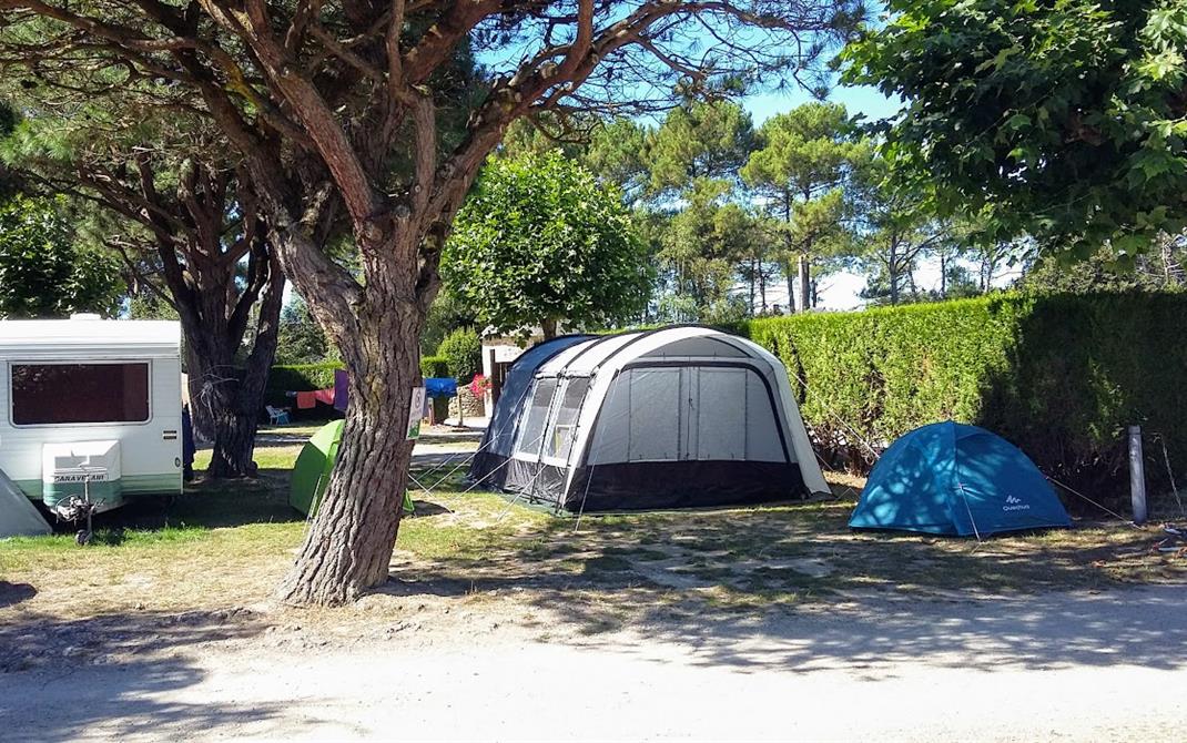 Camping Locmariaquer Des emplacements semi ombragés au camping de la Tour - Camping de La Tour - Locmariaquer