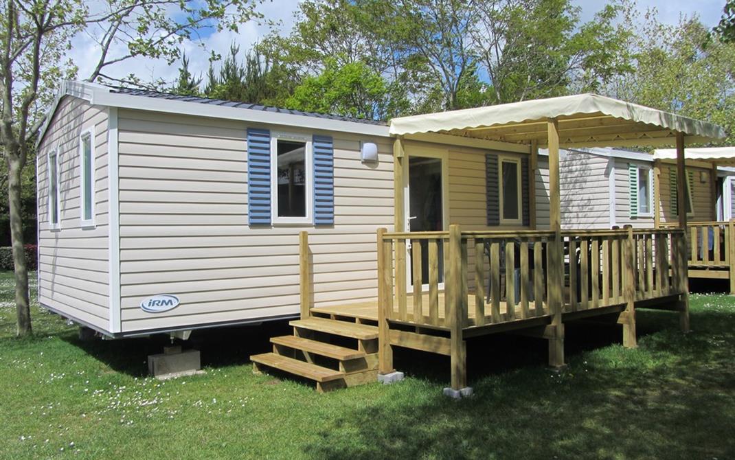Camping Locmariaquer - Location Mobil-Home 2 chambres à Locmariaquer au Camping de la Tour - Camping de La Tour - Locmariaquer