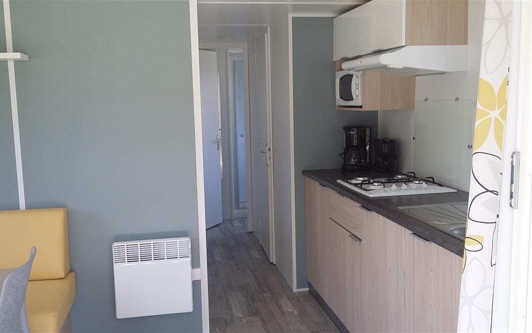 Camping Locmariaquer - cuisine - Mobil-Home 2 chambres 2018 - Camping de La Tour - Locmariaquer