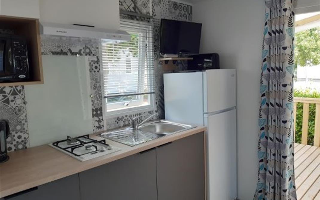 Coin cuisine Mobile-home 1 chambre Camping de la Tour - Camping de La Tour - Locmariaquer